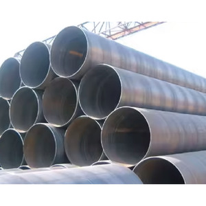 أنابيب ملحومة لولبية من الصلب الكربوني API 5L Gr.B 6 م مربع من ERW مدرفل على البارد أسود يتوافق مع ASTM A252 لخط أنابيب حفر النفط/الغاز