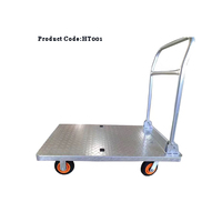 Chariots pliants en acier antidérapants personnalisables de 500 kg, conception à quatre roues, outils de magasinage, transport d'objets personnels