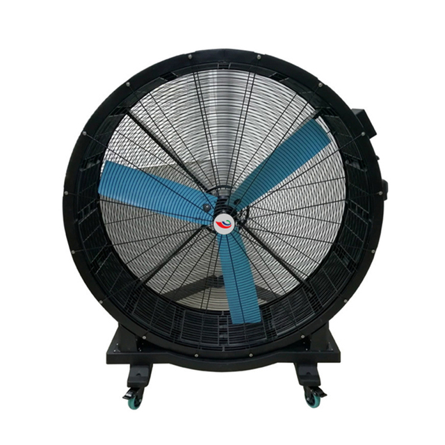 JULAI 220V Motor 5ft Free Standing PMSM Motor HVLS Floor Fan with Wheels Portable for Warehouse