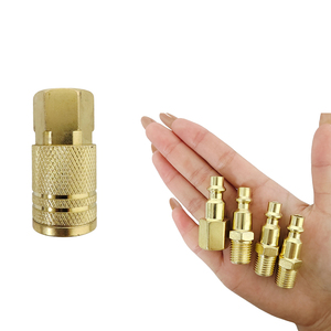 Kit de raccords et de bouchons universels pour air comprimé 1/4" NPT, comprenant 4 connecteurs mâles et 1 connecteur femelle et ruban d'étanchéité, pour les connexions de tuyaux d'air - Product Image 6