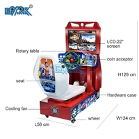 Machine de jeu vidéo d'arcade à monnayeur avec écran LCD 22 pouces, jeu de course automobile pour enfants, modèle Outrun Electronics