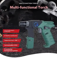 Pistolet à flamme à jet spécialisé pour la cuisine, avec logo personnalisable, lumière LED portable, flamme à haute température, idéal pour griller le steak