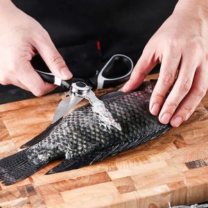 Nhiệm Vụ Nặng Nề Lưỡi Thép Không Gỉ Nhà Bếp Kéo Tất Cả Các Mục Đích Thịt Gà Thực Phẩm Thảo Mộc Cắt Kéo Với Vỏ Bọc - Product Image 4
