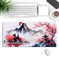 Tapis de souris de style anime, base en caoutchouc antidérapante, ultra-lisse, imperméable, tapis de bureau