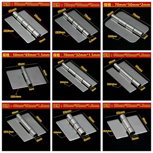 Bisagras soldadas de acero inoxidable de 30x30 mm para montaje en superficie, para muebles y equipos, diseño industrial, antirust - Product Image 4