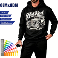Oferta de Fábrica: Sudadera con Capucha de Color Liso y Corte Holgado, Personalizable con Emblema de Ala y Logotipo Gráfico de Neumático de Motocicleta, para Otoño y Paseos Urbanos