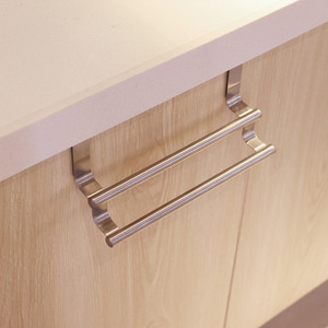 2 Layers Stainless Steel <b>Over</b> <b>Door</b> Cabinet <b>Door</b> Towel Rack - Product Image 4