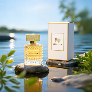 Envase de Perfume Cuadrado con Tapa a Presión, Botella de Vidrio Vacía para Fragancias de 30ML, 50ML, 100ML con Estampado Dorado - Product Image 4
