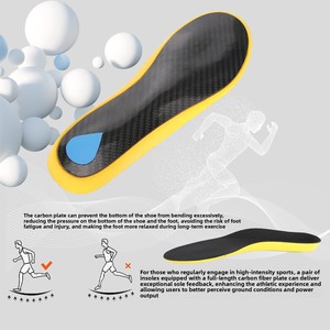 Semelles en fibre de carbone PU <span class=keywords><strong>anti</strong></span>-torsion, soutien stable de la voûte plantaire, inserts pour chaussures de sport, plaque en fibre de carbone pour athlètes, course à pied, basketball - Product Image 4