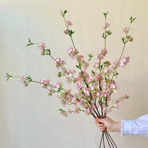 Bouquet de fleurs de saule artificielles Muyu Chronicles, branche unique en soie blanche, décoration d'intérieur - Product Image 2