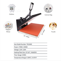 40x60 16x24 Transfert par sublimation Machine de presse à chaud grand format Machine d'impression de t-shirts en verre de roche CE Fcc RoHS