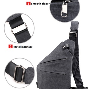 Design Portable Men Fanny Pack <b>Crossbody</b> Chest Bag Waist Packs Bag With Adjustable <b>Strap</b> - Product Image 3