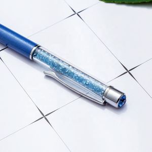 Metal Gel Crystal Ballpoint With Chips Bling <b>Glitter</b> Diamond Gravel Stone Pen for Study or Office Gift Supply - Product Image 4