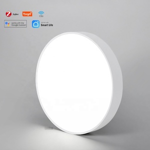 Lampe plafond simple à bordure étroite et luxueuse diamètre 400/500/600/800/1000mm <span class=keywords><strong>plafonnier</strong></span> intelligent semi encastré pour salon - Product Image 2