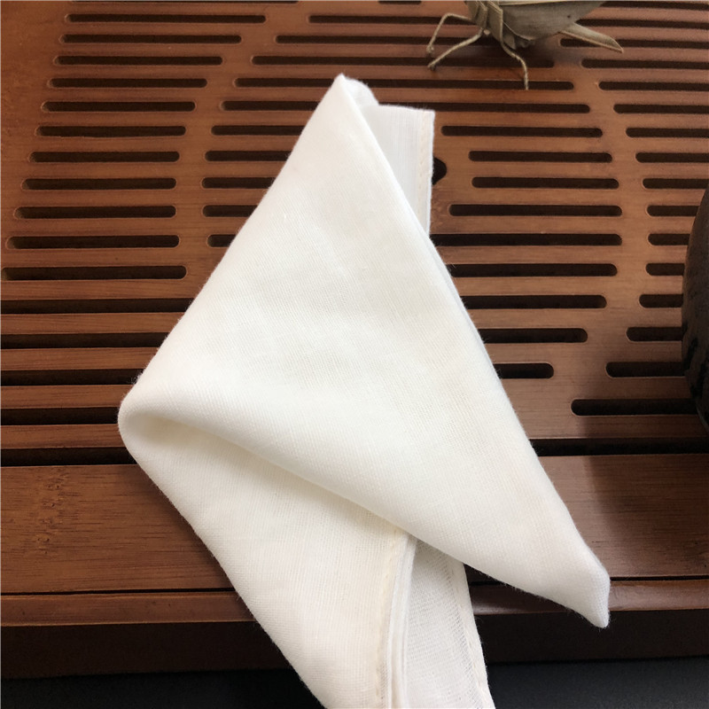 Моющийся Чжэцзян, оптовая продажа, мягкие двухслойные белые носовые платки из 100 хлопка для мужчин и женщин