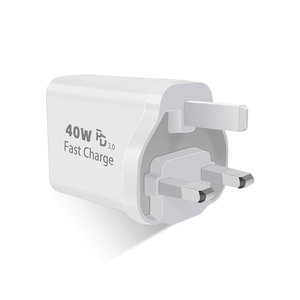 Adaptateur de charge rapide PD40W standard britannique, best-seller transfrontalier, compatible avec les chargeurs Apple iPhone 16 et Samsung, 4 ports - Product Image 4