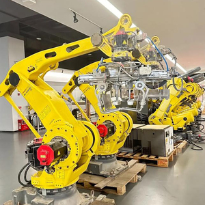 Tự động fanuc <span class=keywords><strong>Robot</strong></span> cát vữa trộn kim loại thùng/carton/Có thể/Lá Trường hợp palletizer cho vôi thạch cao muối đá vôi xi măng PLC - Product Image 6