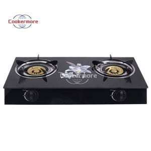 Piano Cottura Moderno a <span class=keywords><strong>Gas</strong></span> GPL a 2 Fuochi con Superficie in Vetro, Elettrodomestico per Uso Domestico e Camper, Alimentazione Elettrica a Batteria - Product Image 3