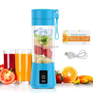 Mini Licuadora Eléctrica Portátil al por Mayor, de Acero Inoxidable, con Alimentación USB, para Uso en Autocaravanas, para Cítricos, Coco y Smoothies, Resistente al Agua, 380 ml - Product Image 1