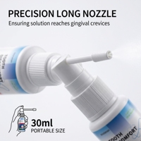 Zourunan OEM 30ml Spray buccal à action rapide pour soulager les maux de dents, qualité pharmaceutique, soin buccal, santé parodontale, rafraîchisseur d'haleine