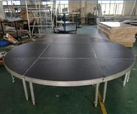 Plateau rond en caoutchouc de rhodium, plateau à assembler