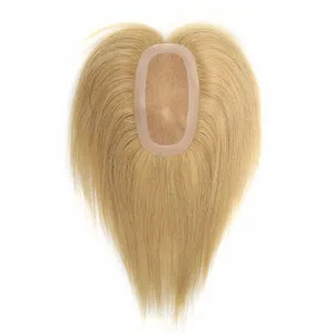 TUW26 Topper de <span class=keywords><strong>cheveux</strong></span> humains vierges Remy pour femmes, <span class=keywords><strong>court</strong></span>, aspect naturel, lisse, monotop pour <span class=keywords><strong>cheveux</strong></span> clairsemés, technique de base mono - Product Image 3