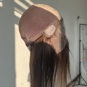 Offerta Parrucche in Seta: Nuova Parrucca Medica con Frontale in Pizzo Senza Colla e Top in Seta, Parrucca Ebraica Ombré Biondo Cenere per Donne - Product Image 4