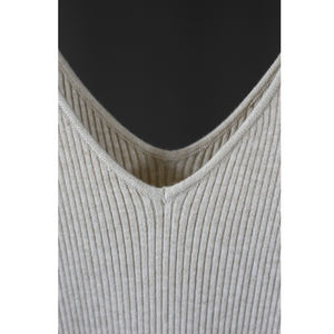 Abito a coste misto lana di alta qualità Spandex abito lungo lavorato a maglia <span class=keywords><strong>Sexy</strong></span> <span class=keywords><strong>molto</strong></span> caldo canotta a costine abito lungo Slim Fit - Product Image 5