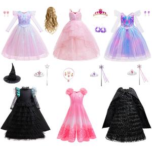<span class=keywords><strong>Disfraces</strong></span> de Halloween 2026 para Niños, Vestido de Princesa al Estilo de la Película La Bruja Mala 2 - Glinda Eveba - Product Image 1