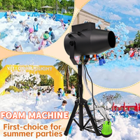 Machine à mousse de scène 2000W, canon à mousse haute puissance, angle réglable pour fêtes aquatiques estivales, événements extérieurs, parcs aquatiques