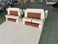 Sièges de bateau de banc pliable de chaise double confortable de luxe de couleur personnalisée marine
