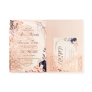 Custom Laser Cut Paper Card Creativity Engraving Paper Souvenirs Gifts Bookmarks Birthday Wedding Invitations