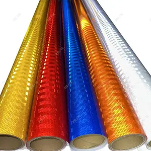 1.22m * 45.7m micro-prismatic kim cương lớp an toàn giao thông phản xạ tấm dính phản quang Vinyl CuộN