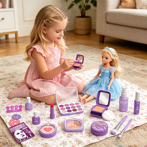 HT 598110 Girl Simulation <strong>Makeup</strong> Toy Pretend Play <strong>Makeup</strong> Dressing <strong>Set</strong> Toy Plastic Beauty <strong>Princess</strong> Pretend Role Play Dress-up Toy - Product Image 4