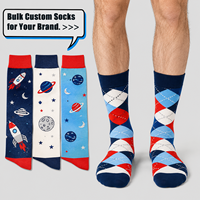 Chaussettes d'entreprise à motif mode lifestyle, faible MOQ, marque privée, prêtes à l'exportation, pour collections de cadeaux amusants