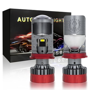 Avec deux tubes en cuivre, projecteur de lentille de phare LED H7, 220 watts, 2 ans de garantie, ampoule de phare de voiture LED 6000k pour phares LED de voiture - Product Image 2