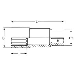 HEYCO 00050191882 Douilles, 1/2 ", extra profondes - Product Image 1