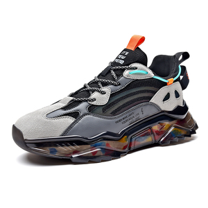 <span class=keywords><strong>2021</strong></span> chaussures de sport pour hommes confortables TPU Gym entraînement volley-ball et <span class=keywords><strong>basket</strong></span>-ball blanc et noir Campus respirant avec doublure en maille - Product Image 1
