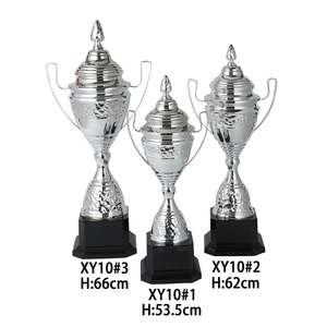 <span class=keywords><strong>Coupe</strong></span> de trophée en métal durable personnalisée de la marque Phoenix en or et en argent pour le football, le handball et divers événements sportifs - Product Image 2