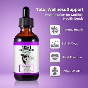 Integratore Multivitaminico 15 in 1 <span class=keywords><strong>per</strong></span> <span class=keywords><strong>Gatti</strong></span>, Supporta la Salute Immunitaria, della Pelle, del Cuore, delle Articolazioni e delle Ossa, Gocce Liquide <span class=keywords><strong>per</strong></span> Animali Domestici - Product Image 5