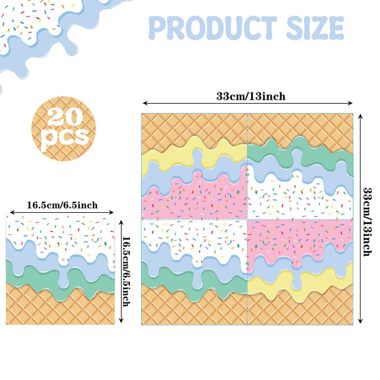 Servilleta de 33*33cm * 20 piezas