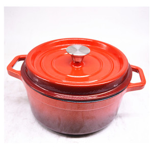 Ensemble <span class=keywords><strong>de</strong></span> casseroles en fonte émaillée pour soupes et bouillons, casseroles peu profondes pour fruits <span class=keywords><strong>de</strong></span> mer - Product Image 1