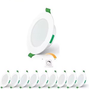 Downlight <span class=keywords><strong>LED</strong></span> Regulable 3CCT con Certificación CE, Luz de Techo Empotrada Antideslumbrante, Recorte de 100 mm para Oficina, Hotel, Comercial - Product Image 2