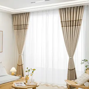 Beliebte Hotelzimmer Wasch futter Blackout Blind Vorhang für das Schlafzimmer
