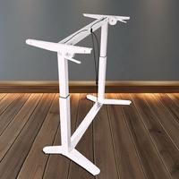 Base moderne en forme de Y double jambe cadre de bureau assis-debout tableau blanc magnétique effaçable à sec pour bureau pour ordinateur debout