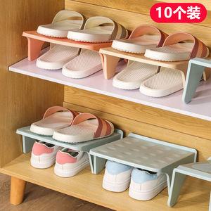 Plastic double-layer <b>shoe</b> <b>rack</b>, double-layer <b>shoe</b> tray, cabinet integrated <b>shoe</b> <b>rack</b>, <b>shoe</b> organizer, slipper <b>storage</b> <b>rack</b> - Product Image 5