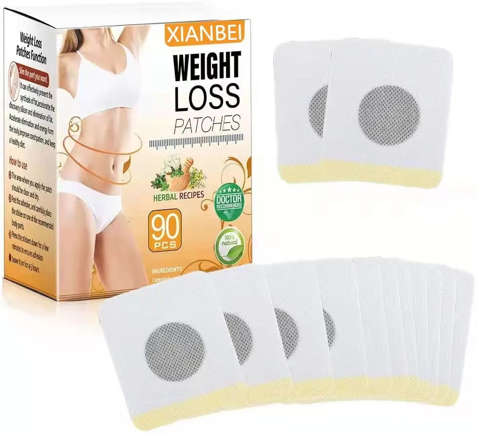 30 day belly patch mugwort for weight loss fast Burning Sticker abdominal burning detox button slimming pad wholesale navel pill