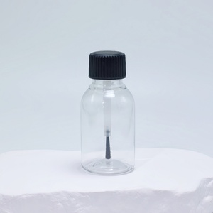 Cosmetic Pack 5ml <b>10ml</b> 15ml 20ml 30ml Transparent Plastic PET Brush <b>Bottle</b> for Essential Oil Dispensing Small Sample Nail Polish - Product Image 5