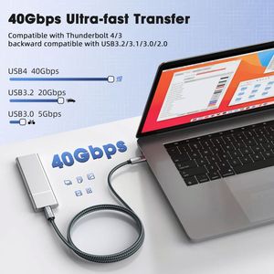 USB4.0 High Quality 40Gbps 240W Usb <b>C</b> <b>to</b> <b>Type</b> <b>C</b> Data Charging <b>Type</b> <b>C</b> <b>Cable</b> for Switch Mobile Phones - Product Image 3