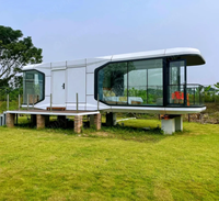Venta de Fábrica: Casa Prefabricada Móvil Tipo Cápsula Espacial, Estructura Resistente, Diseño de Lujo para Villas de Playa, Resistente al Viento